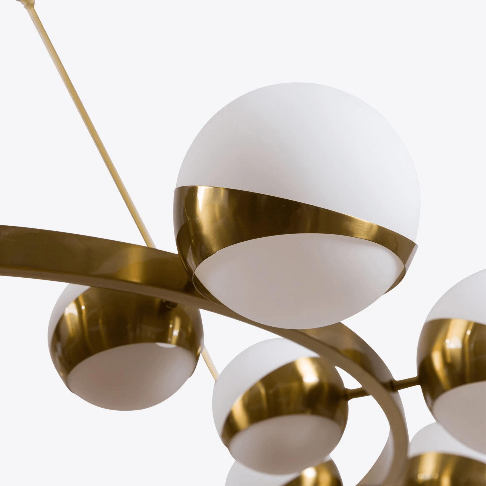 Lumina Lustre Moderne en Laiton Sphere - Neutralighting