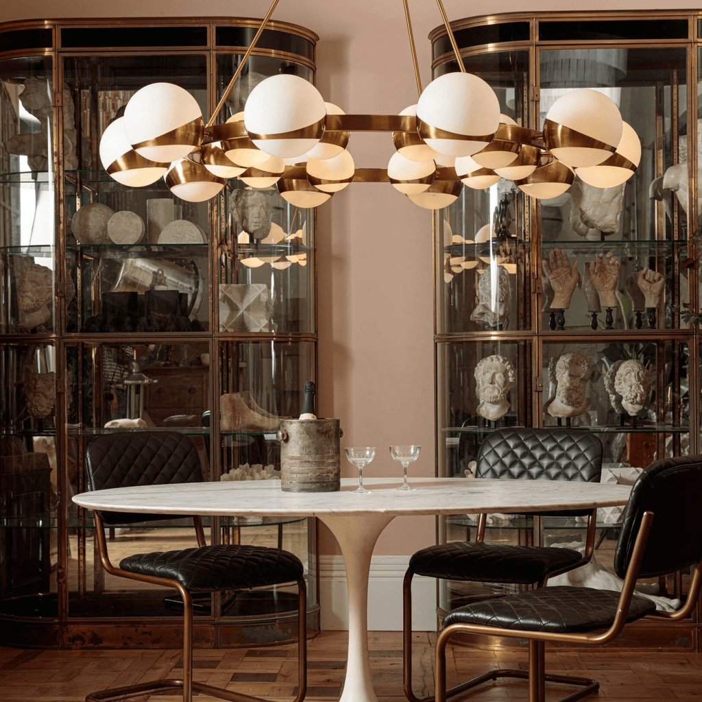Lumina Lustre Moderne en Laiton Sphere - Neutralighting