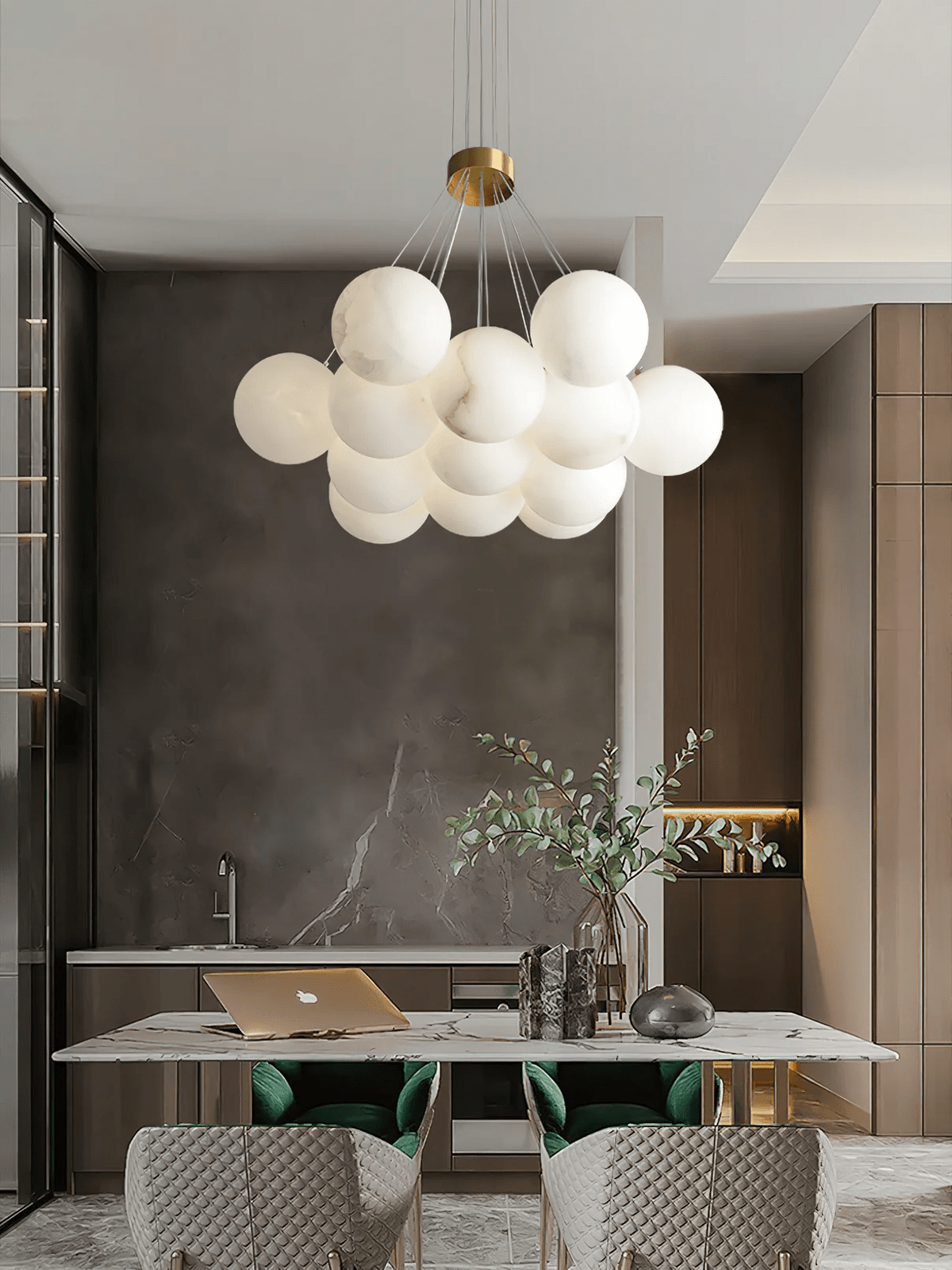 Zovenila Chandelier en Albâtre - Neutralighting