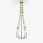 PearlCascade Lustre Perlé en Verre - Neutralighting