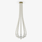 PearlCascade Lustre Perlé en Verre - Neutralighting