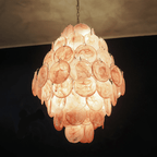 Aurora Lustre Rose Murano Verre Soufflé-Main Disques - Neutralighting