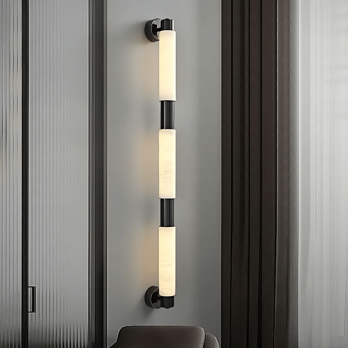 Eurthaeth Applique Murale Albâtre Laiton - Neutralighting