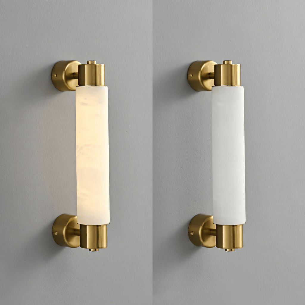 Eurthaeth Applique Murale Albâtre Laiton - Neutralighting