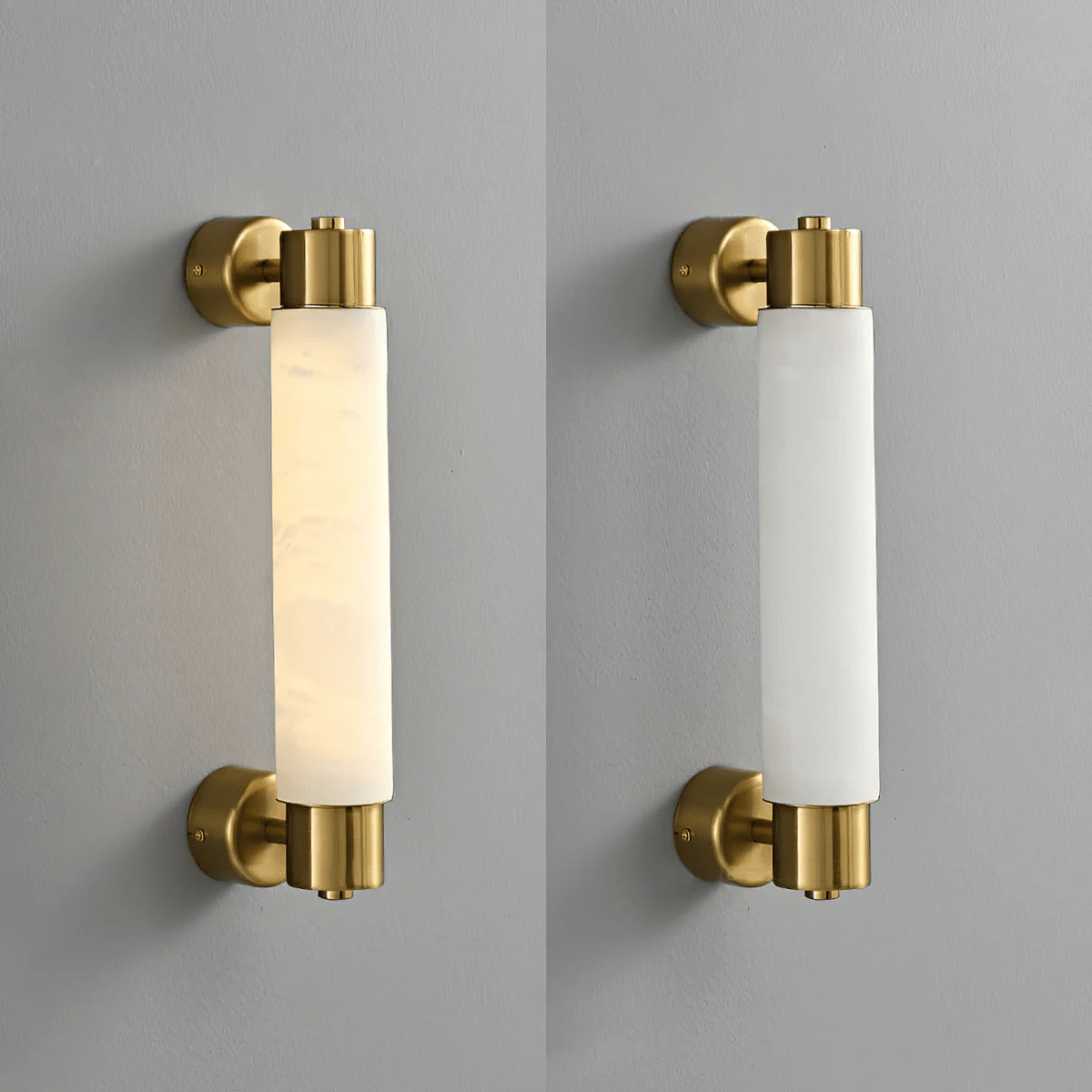 Eurthaeth Applique Murale Albâtre Laiton - Neutralighting