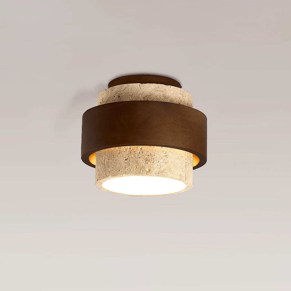Eltalor Plafonnier Anneau Superposé en Travertin - Neutralighting