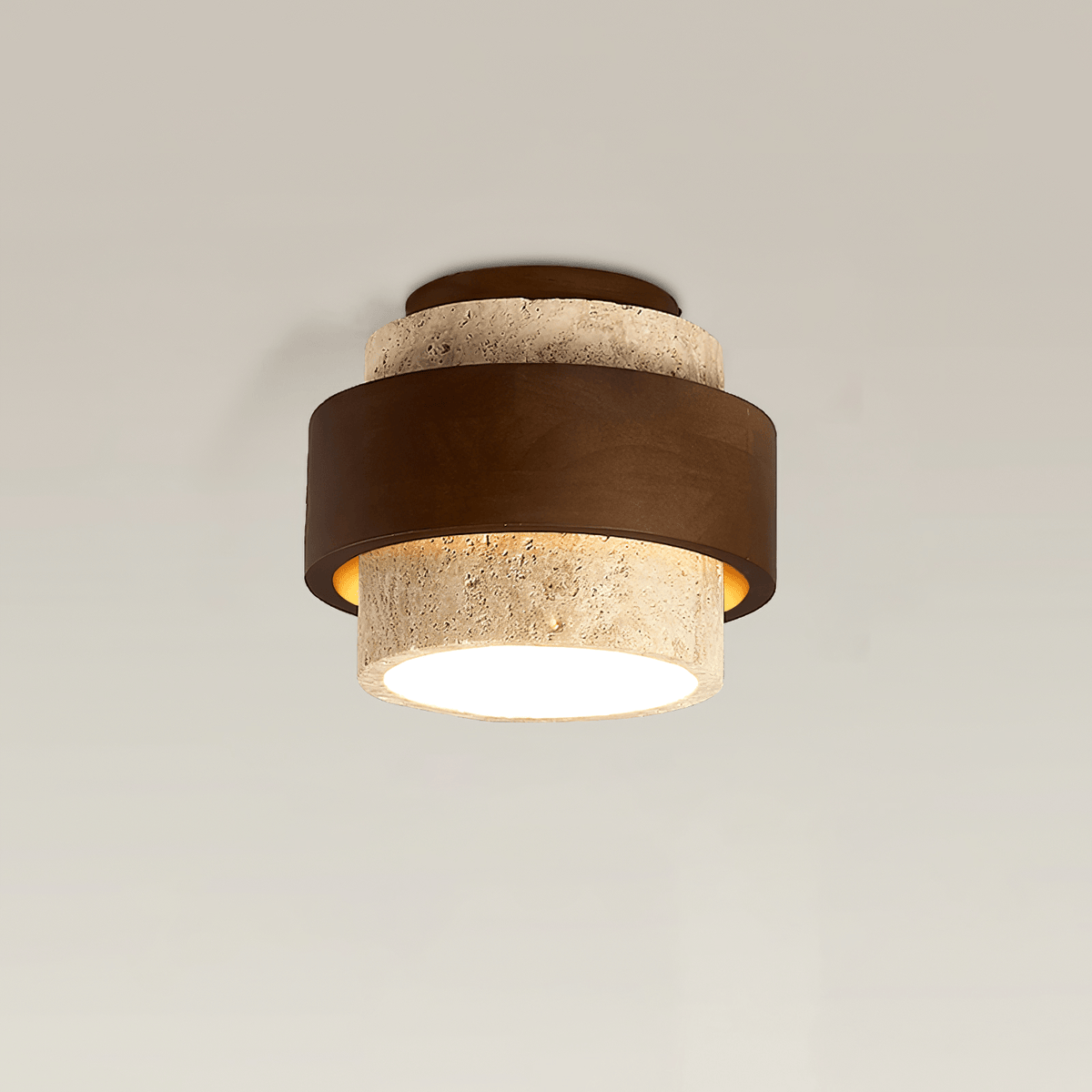 Eltalor Plafonnier Anneau Superposé en Travertin - Neutralighting