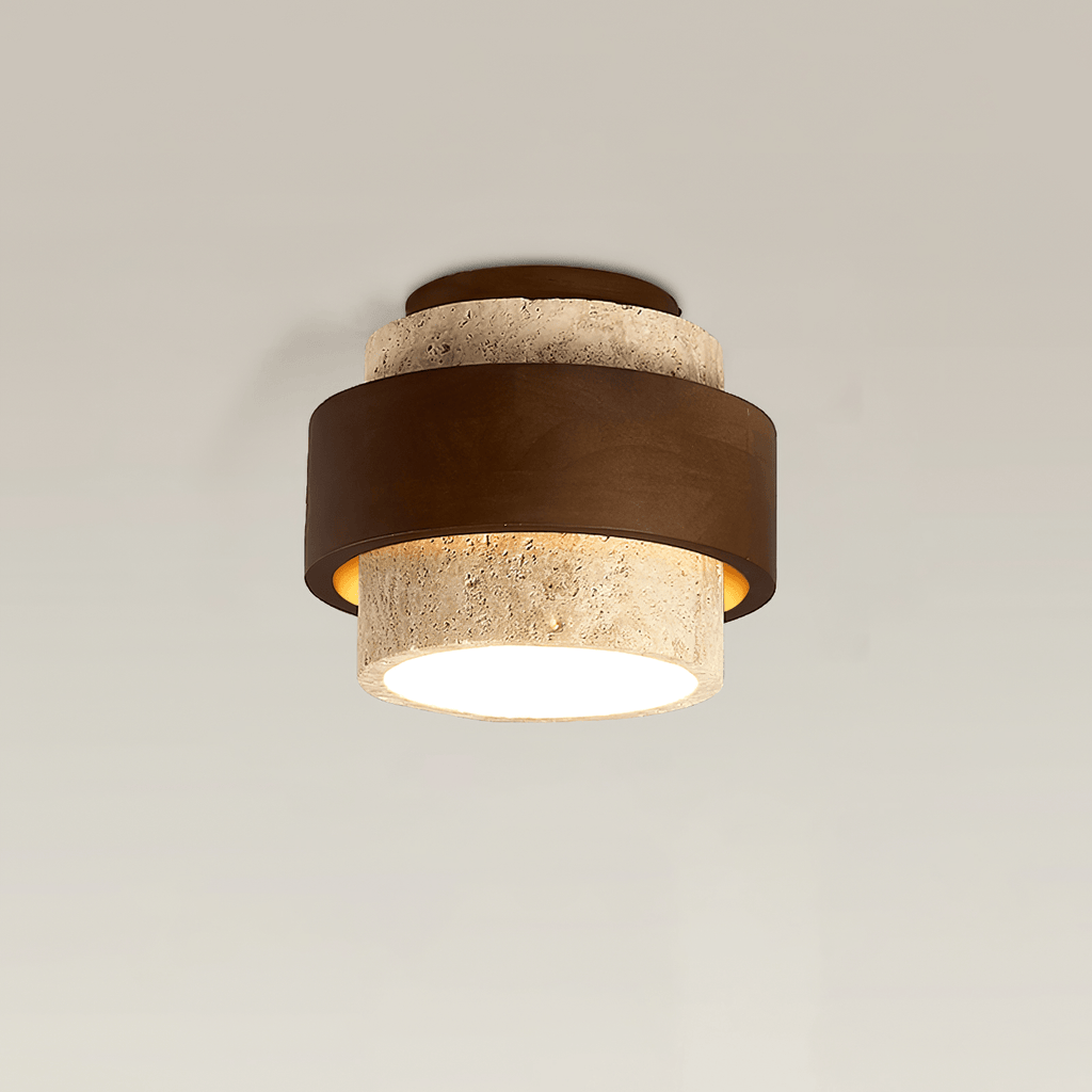 Eltalor Plafonnier Anneau Superposé en Travertin - Neutralighting