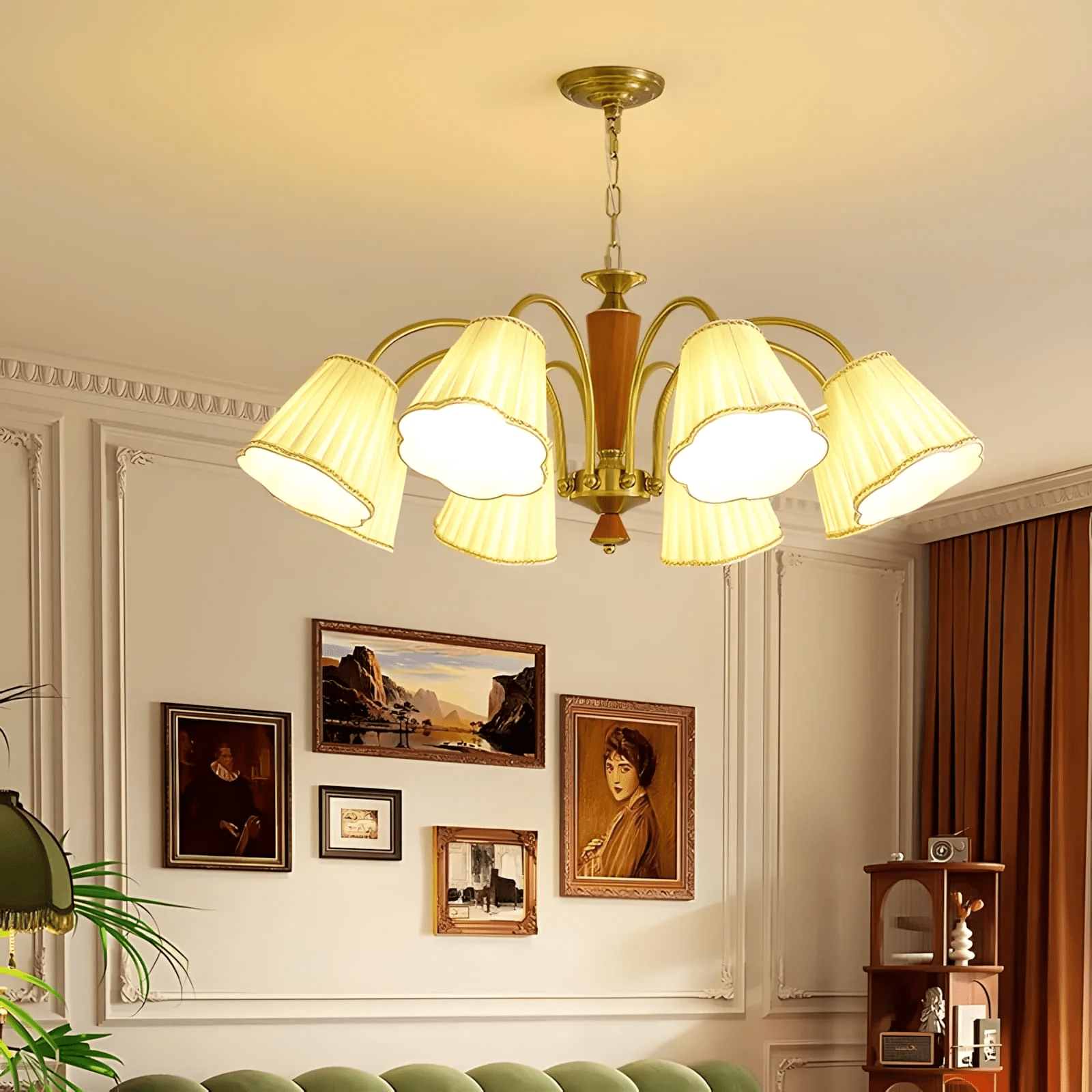 Elijh Lustre Vintage en Tissu - Neutralighting