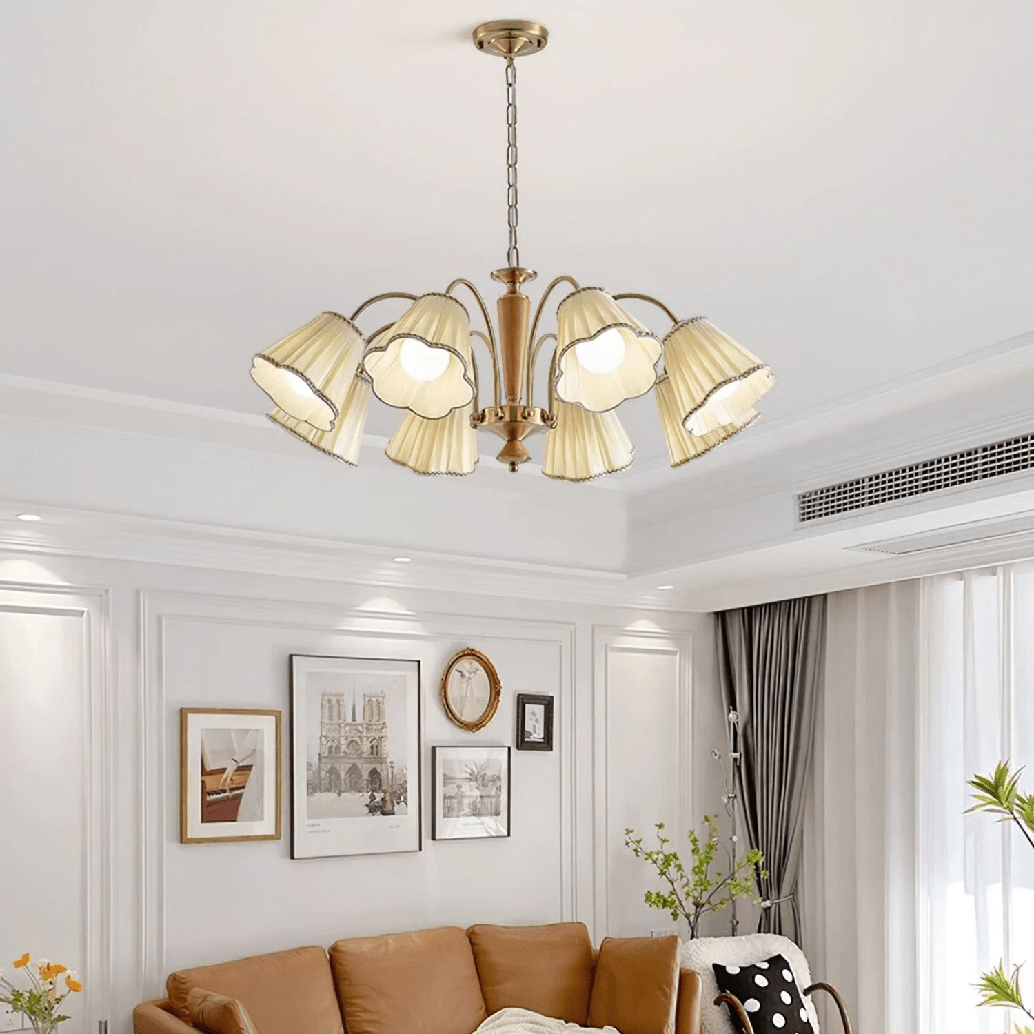 Elijh Lustre Vintage en Tissu - Neutralighting