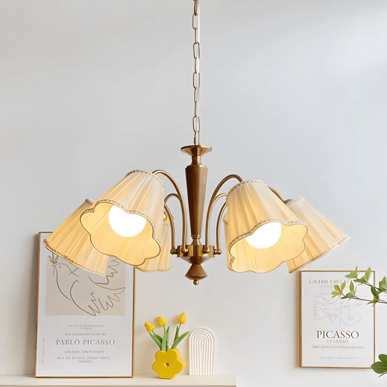 Elijh Lustre Vintage en Tissu - Neutralighting
