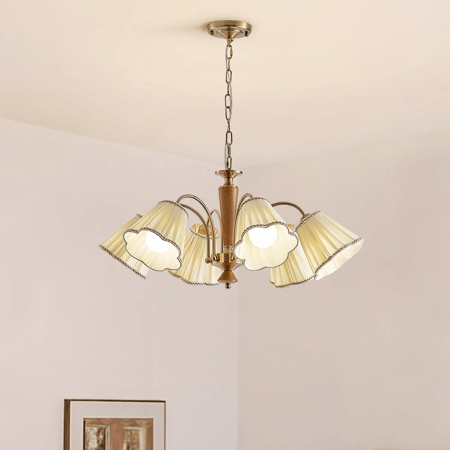 Elijh Lustre Vintage en Tissu - Neutralighting