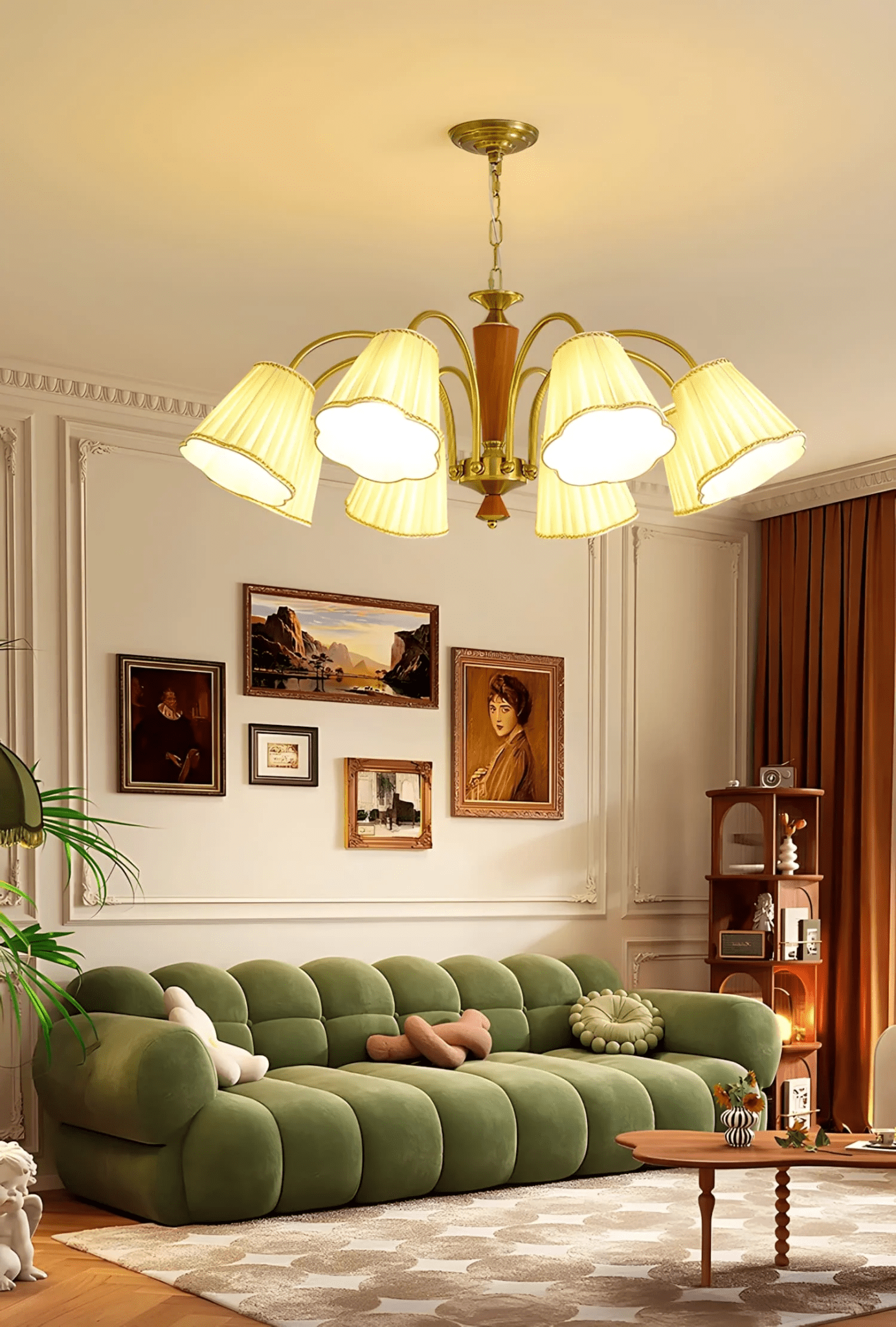 Elijh Lustre Vintage en Tissu - Neutralighting