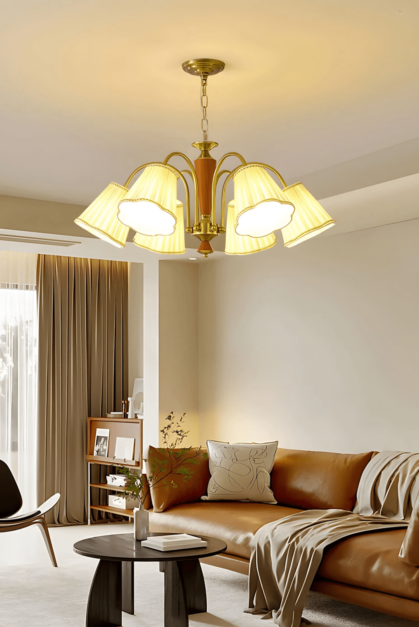 Elijh Lustre Vintage en Tissu - Neutralighting