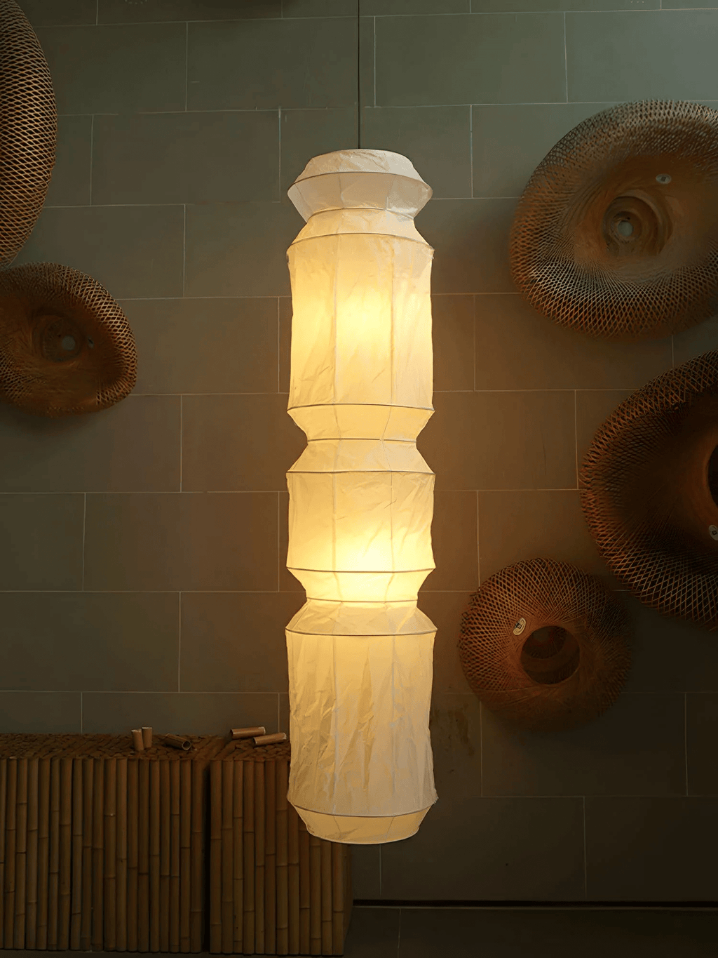Elsie Lampe Pendante Papier Vintage - Neutralighting