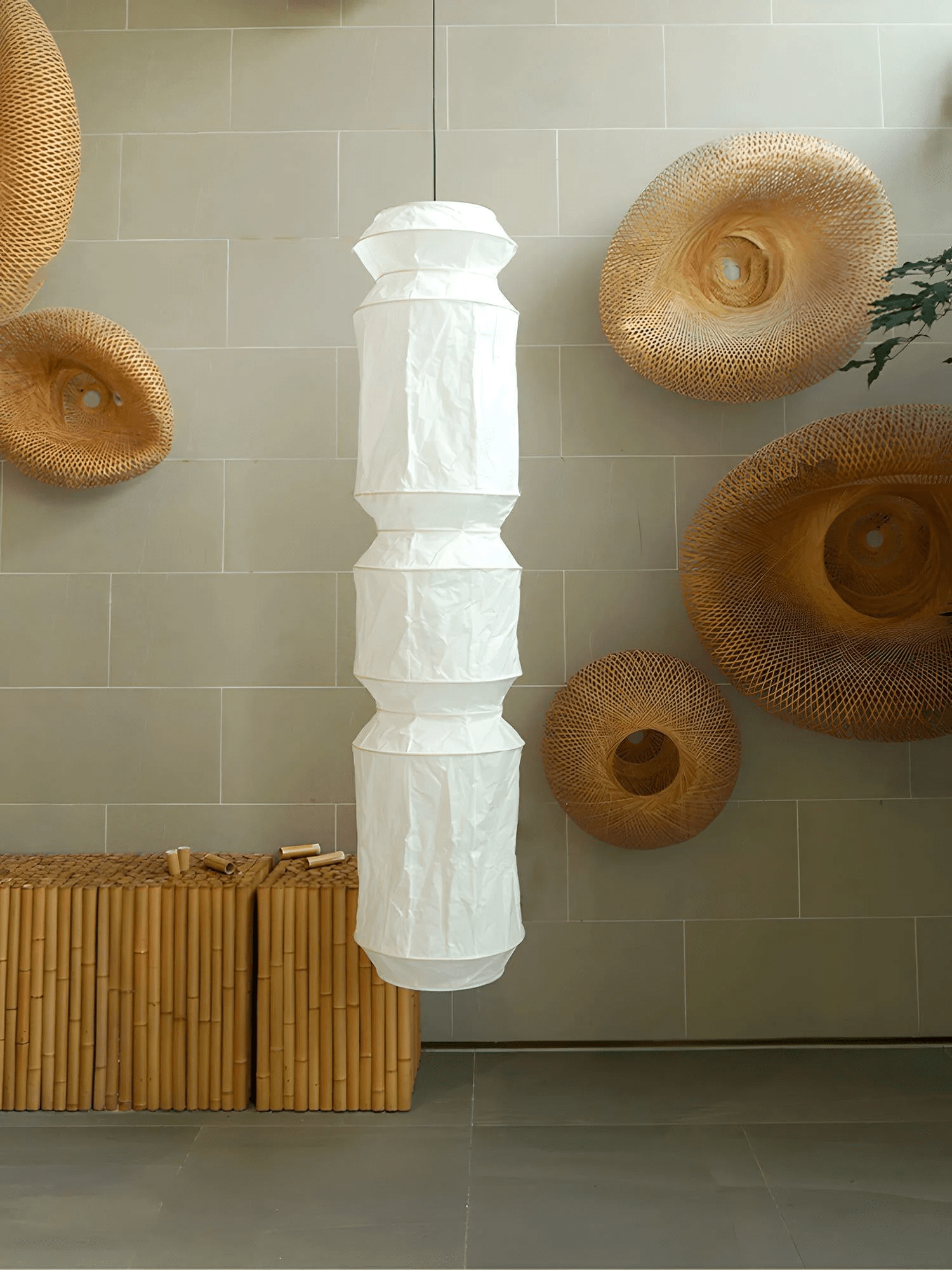 Elsie Lampe Pendante Papier Vintage - Neutralighting