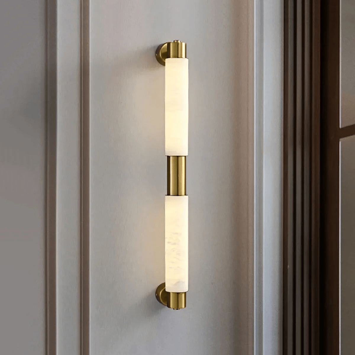 Eurthaeth Applique Murale Albâtre Laiton - Neutralighting