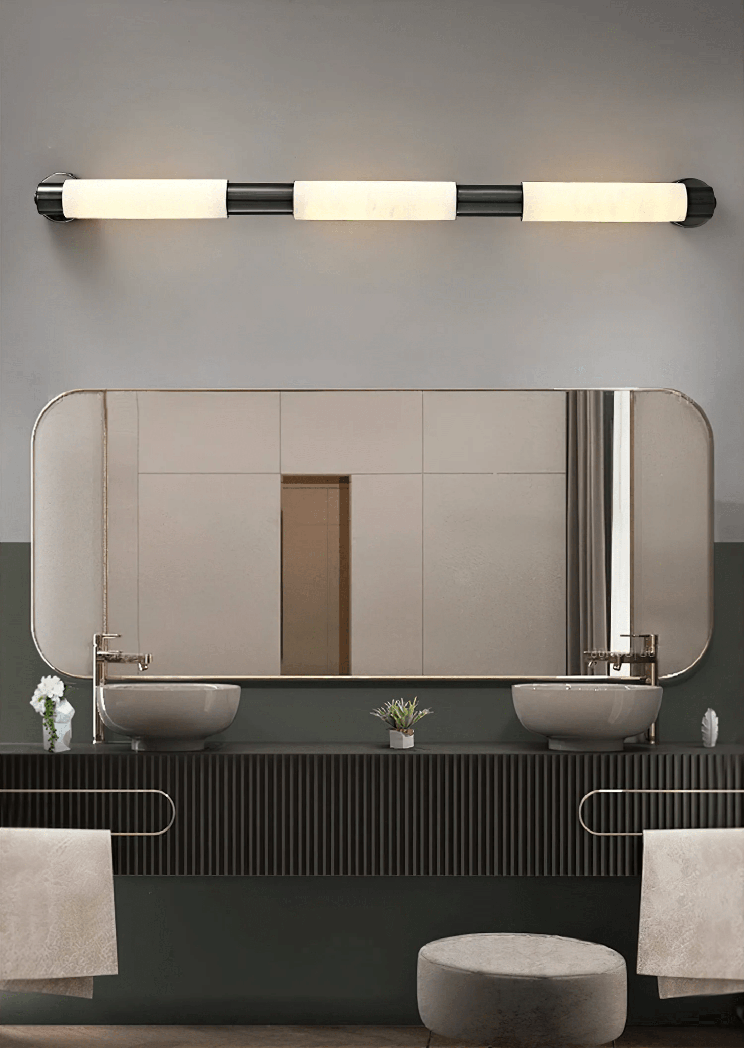 Eurthaeth Applique Murale Albâtre Laiton - Neutralighting