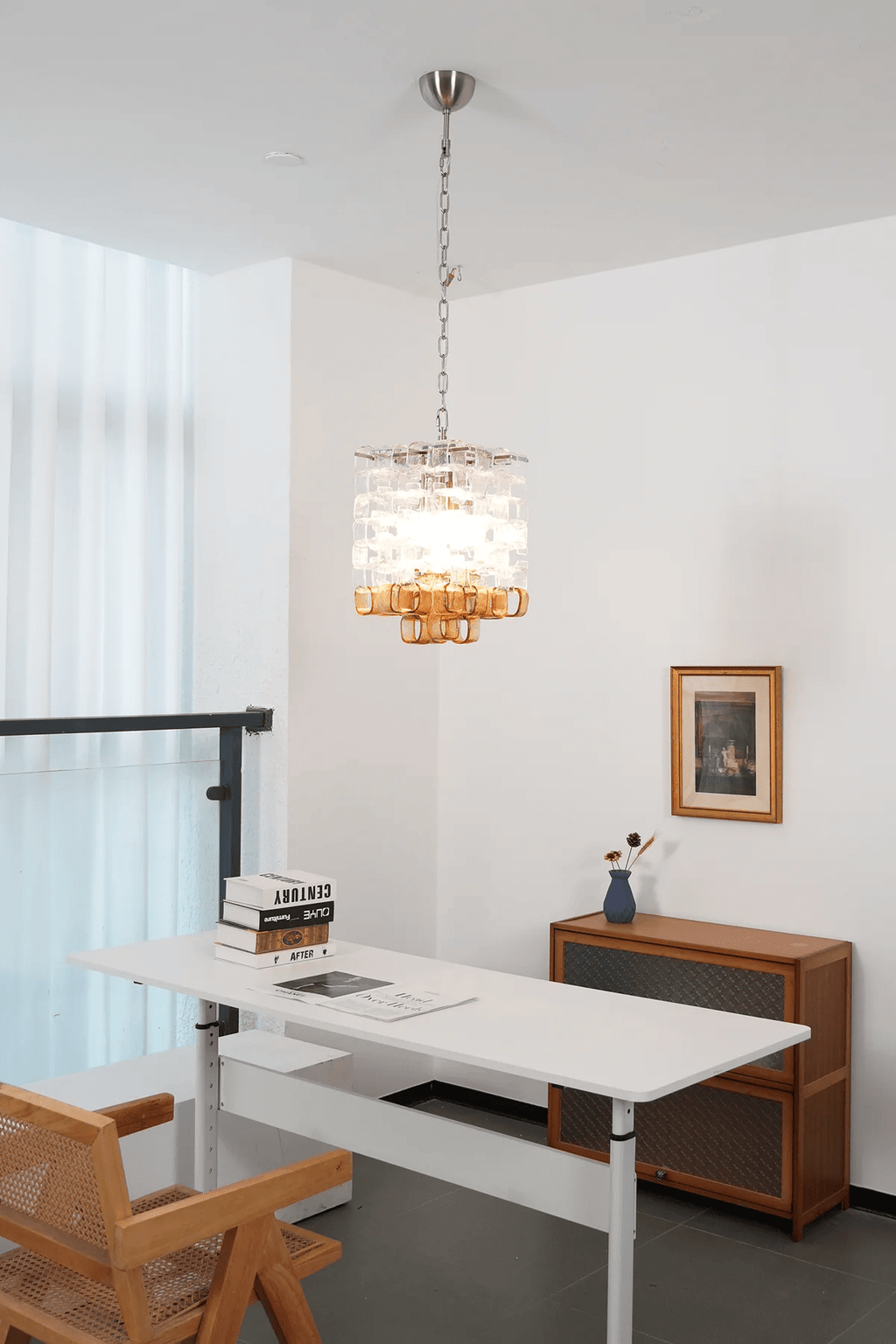 Aurora Chandelier en Verre de Murano Géométrique - Neutralighting