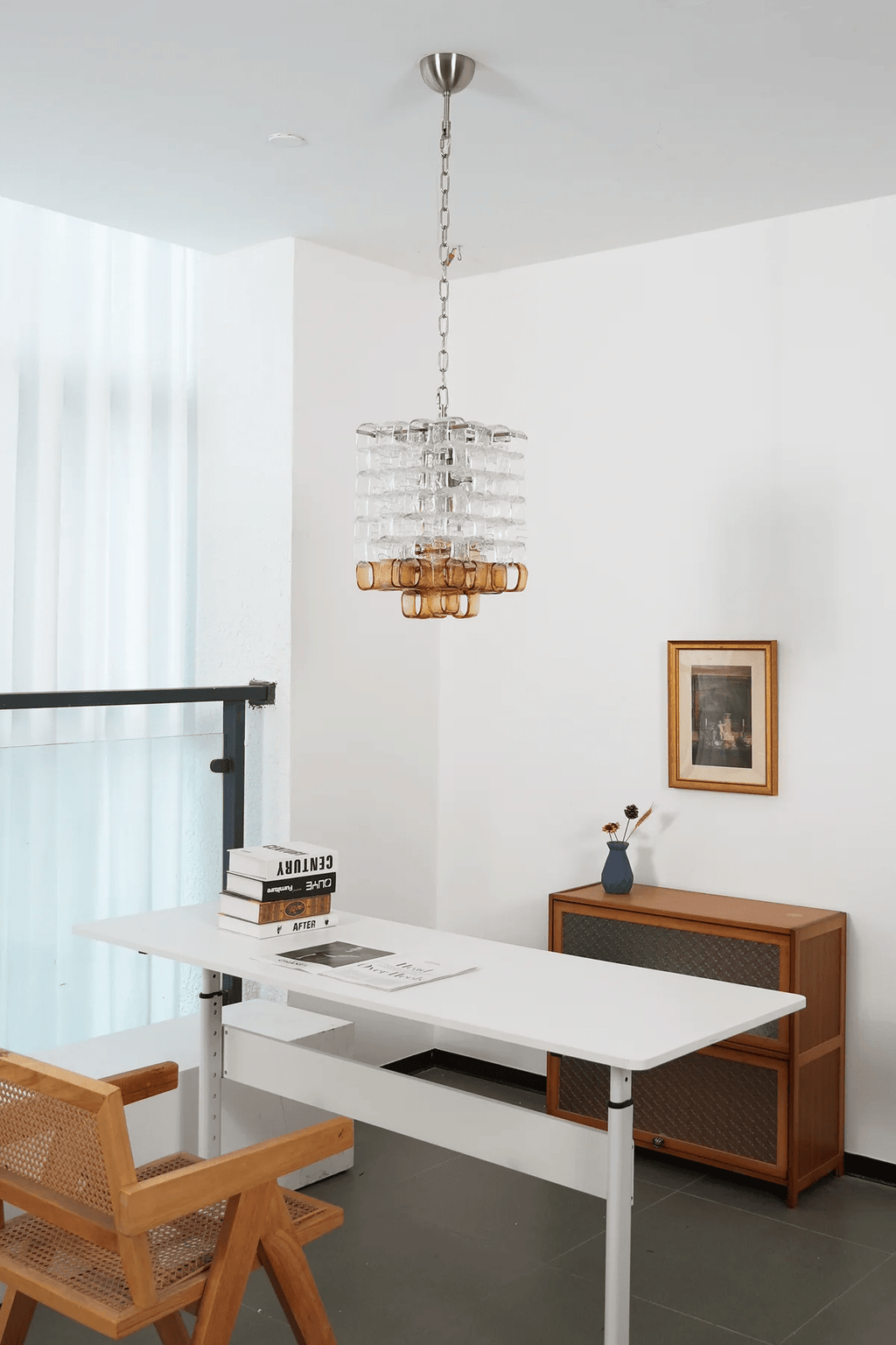 Aurora Chandelier en Verre de Murano Géométrique - Neutralighting