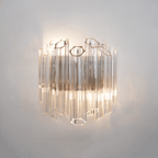 Aurora Applique Murale Transparent Murano Verre Tube Cascade - Neutralighting