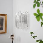 Aurora Applique Murale Transparent Murano Verre Tube Cascade - Neutralighting