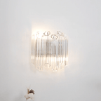 Aurora Applique Murale Transparent Murano Verre Tube Cascade - Neutralighting