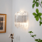 Aurora Applique Murale Transparent Murano Verre Tube Cascade - Neutralighting