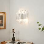 Aurora Applique Murale Transparent Murano Verre Tube Cascade - Neutralighting