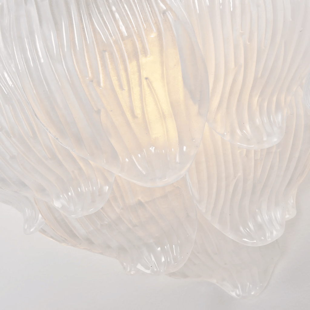 Aurora Applique Murale Murano Verre Pétale Givré Cascadant - Neutralighting
