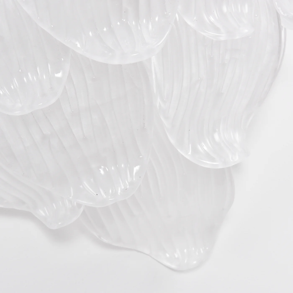 Aurora Applique Murale Murano Verre Pétale Givré Cascadant - Neutralighting