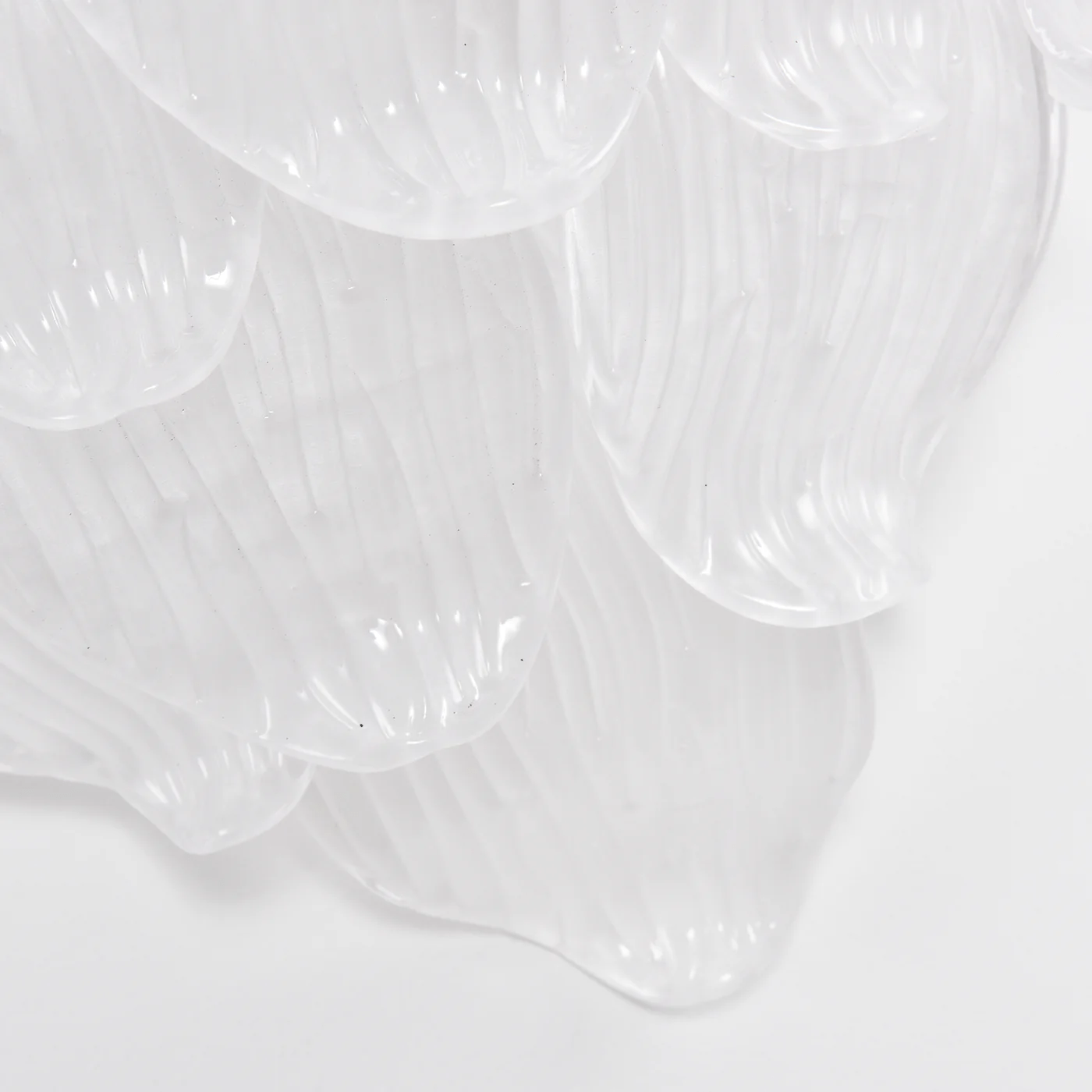 Aurora Applique Murale Murano Verre Pétale Givré Cascadant - Neutralighting