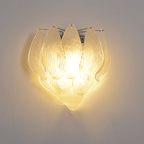 Aurora Applique Murale Murano Verre Pétale Givré Cascadant - Neutralighting
