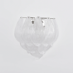 Aurora Applique Murale Murano Verre Pétale Givré Cascadant - Neutralighting