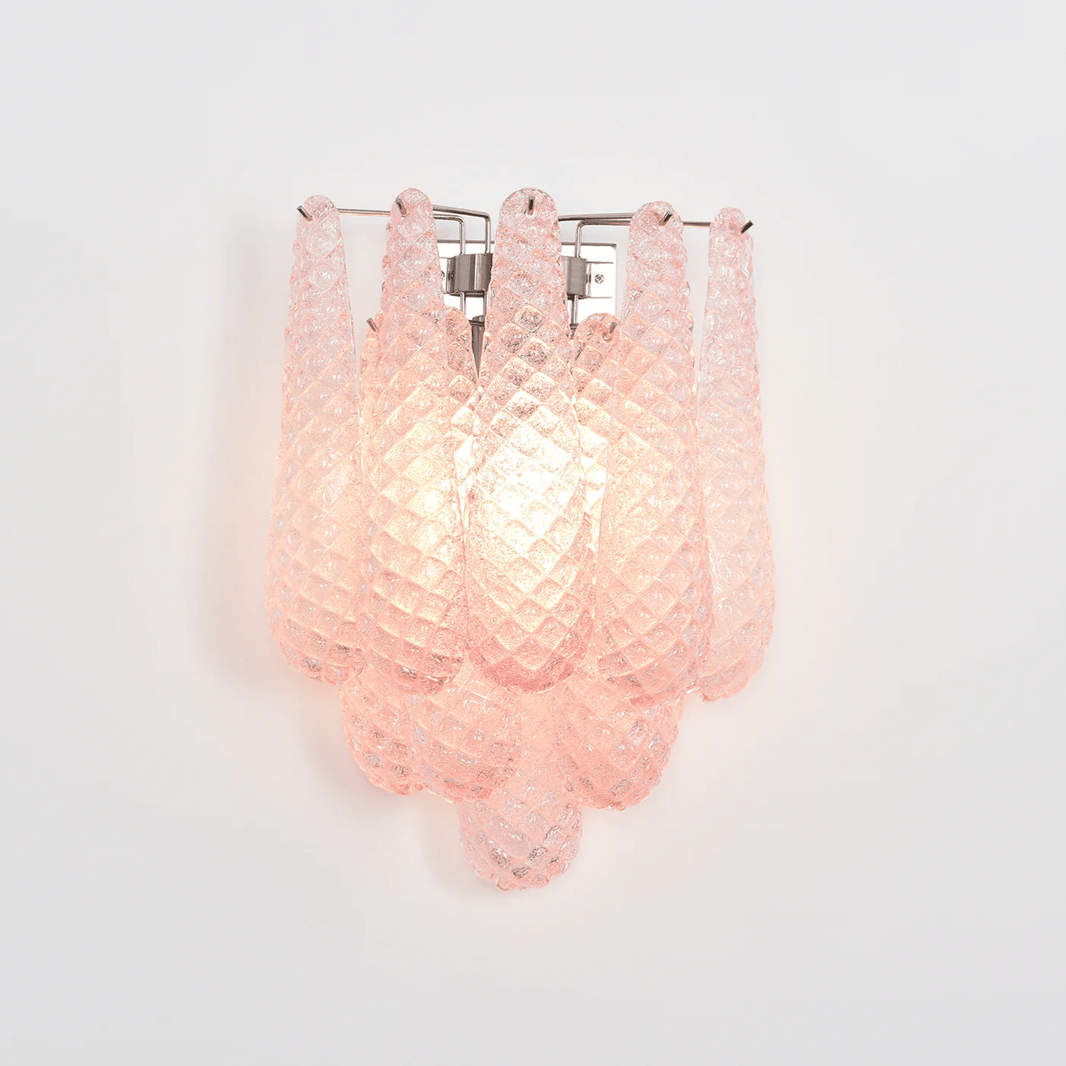Aurora Applique Murale Rose Larme Verre Florale Artistique - Neutralighting