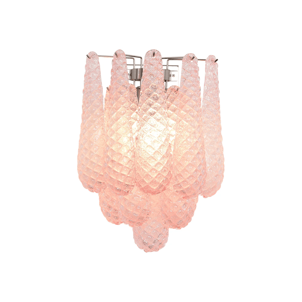 Aurora Applique Murale Rose Larme Verre Florale Artistique - Neutralighting