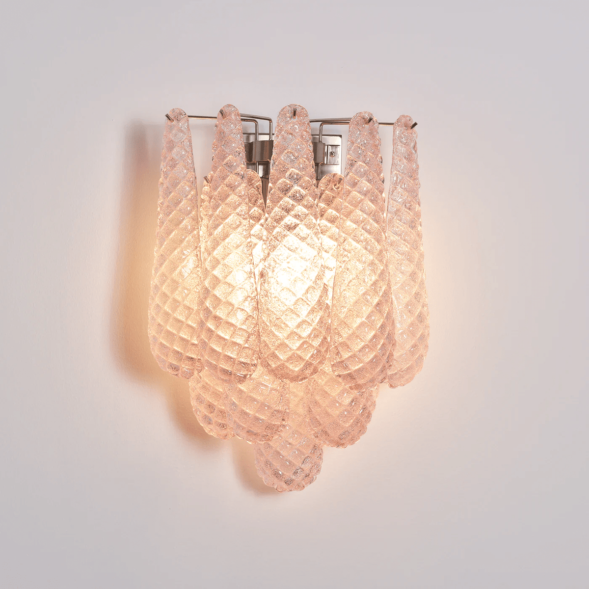 Aurora Applique Murale Rose Larme Verre Florale Artistique - Neutralighting