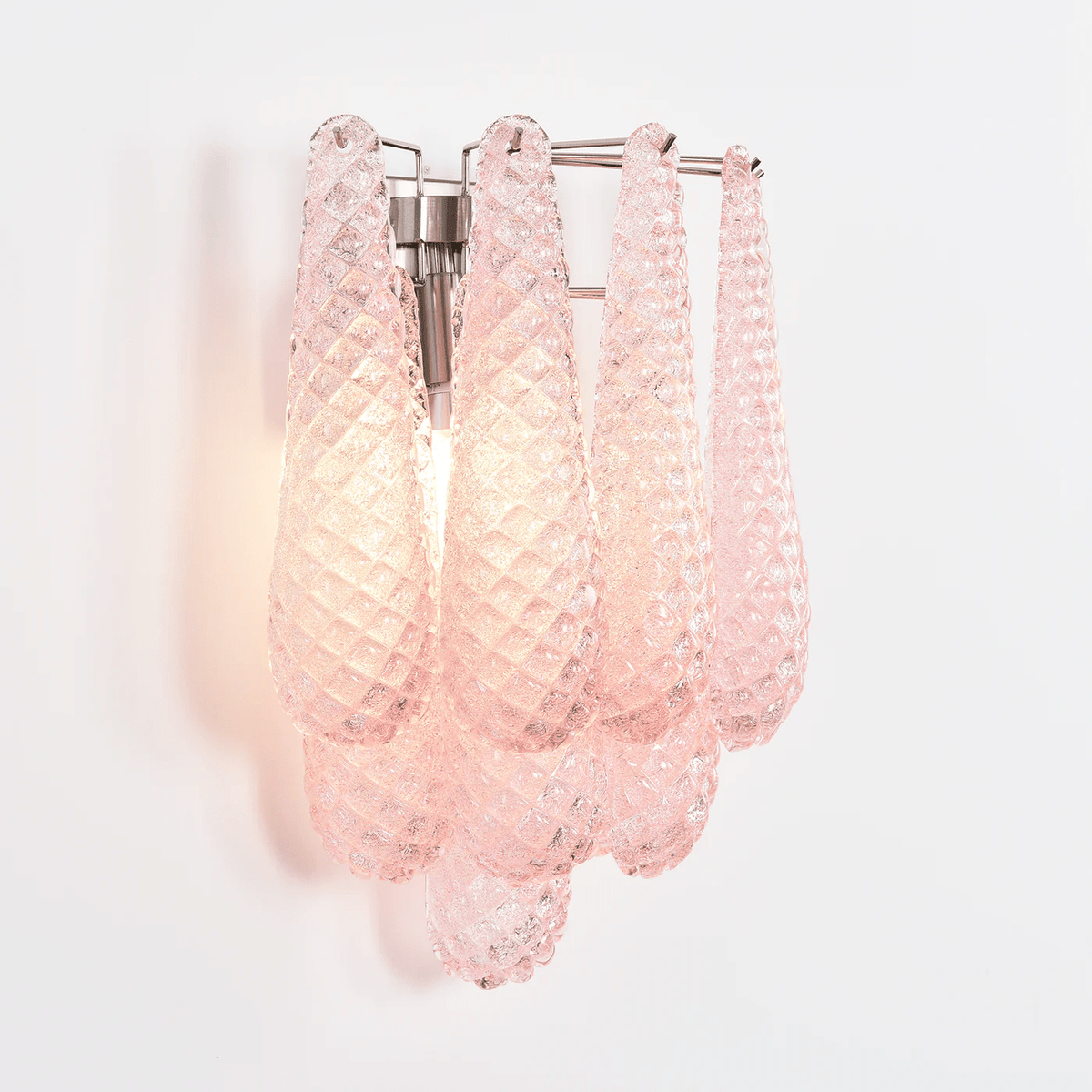 Aurora Applique Murale Rose Larme Verre Florale Artistique - Neutralighting
