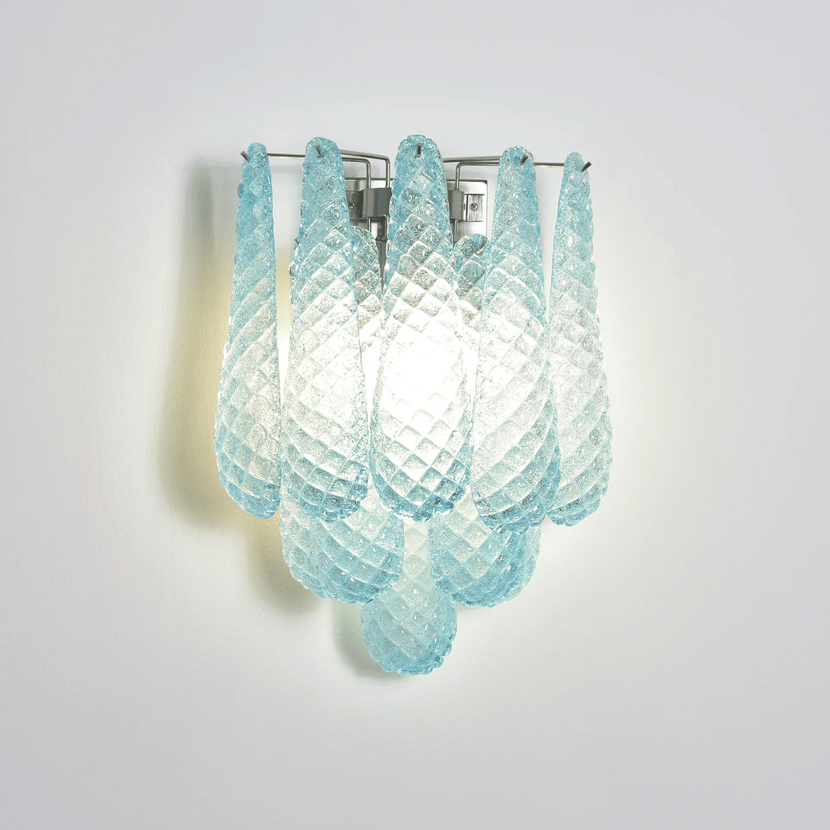 Aurora Applique Murale Rose Larme Verre Florale Artistique - Neutralighting