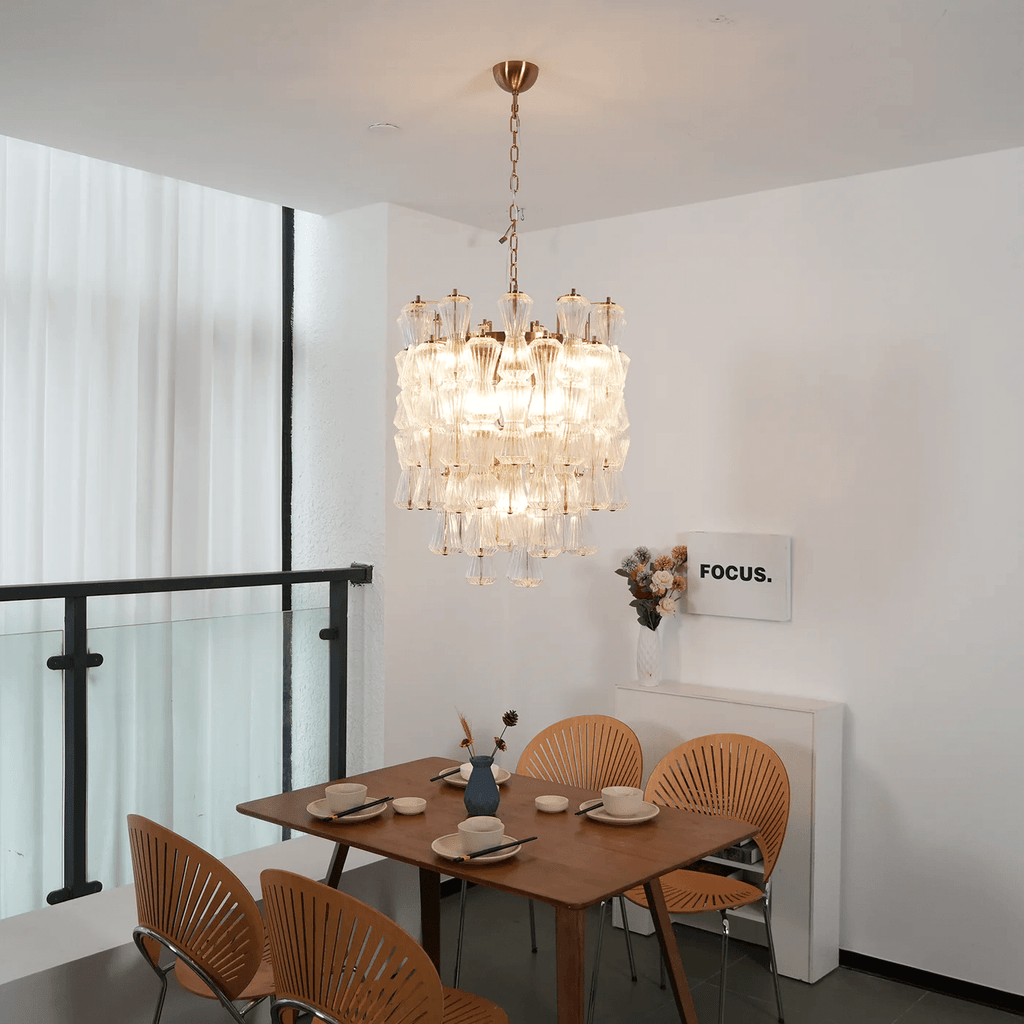 Aurora Lustre Murano Verre Florale Cascade - Neutralighting