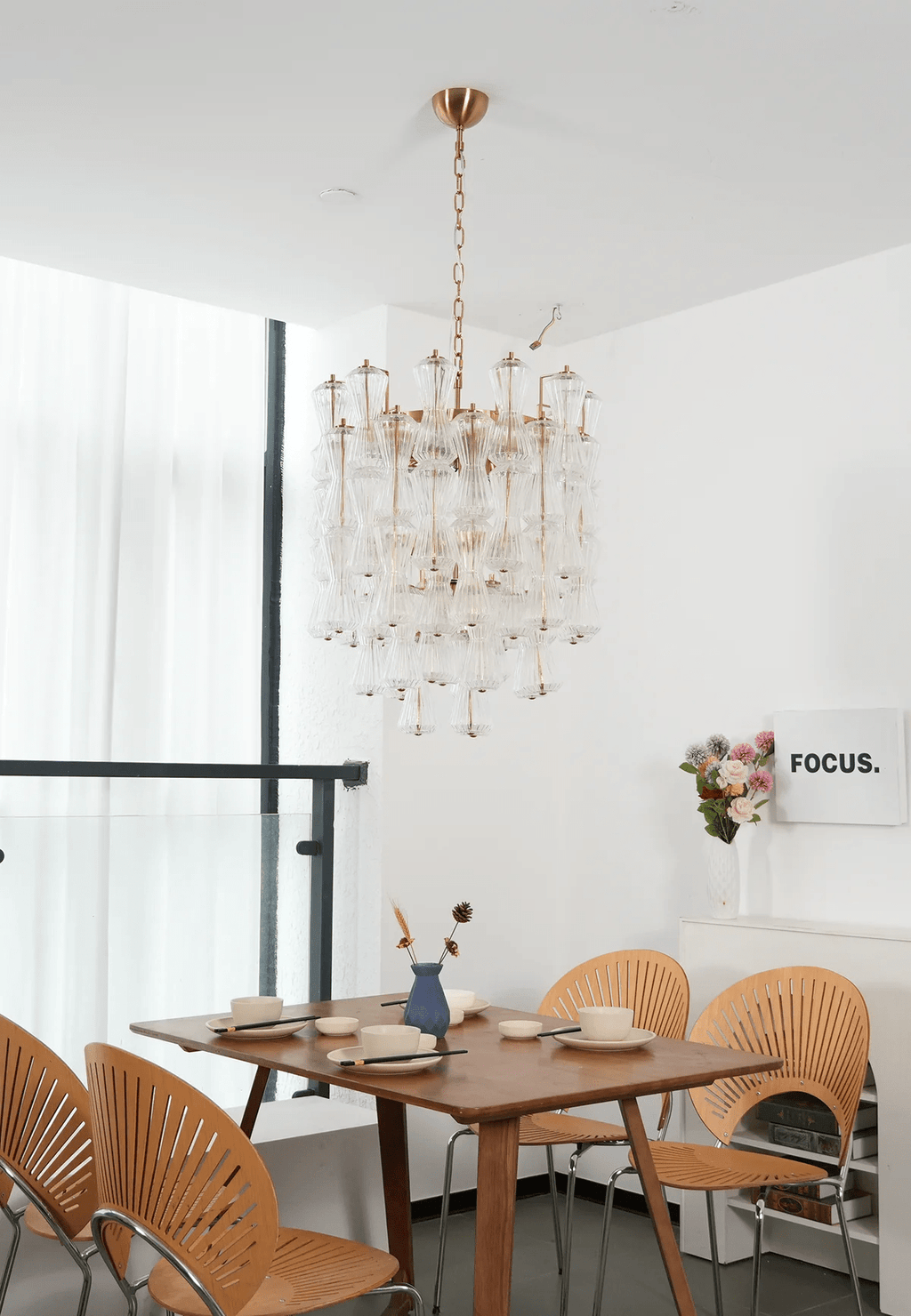 Aurora Lustre Murano Verre Florale Cascade - Neutralighting