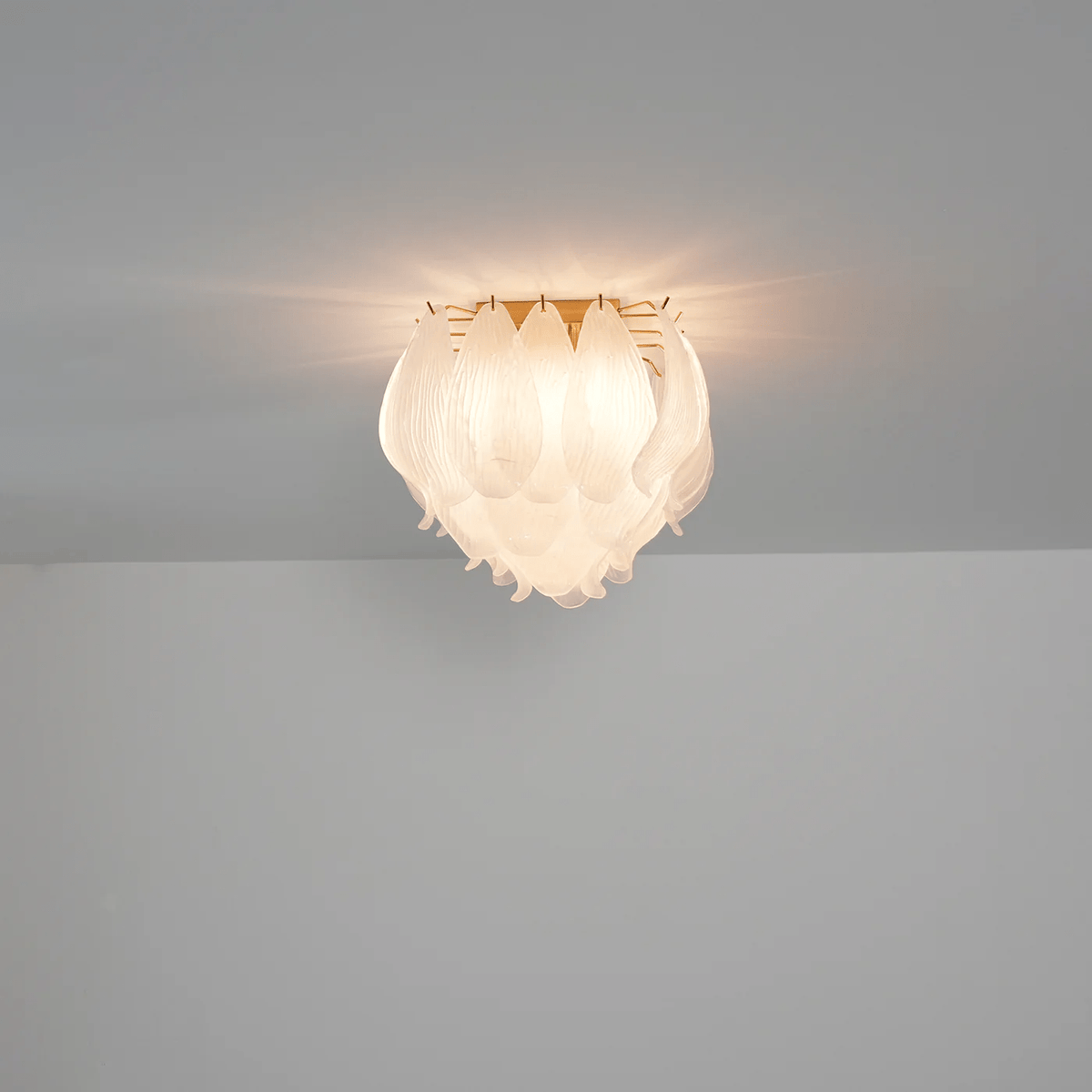 Aurora Plafonnier Murano Pétale Soufflé-Main Verre Applique Plafond - Neutralighting