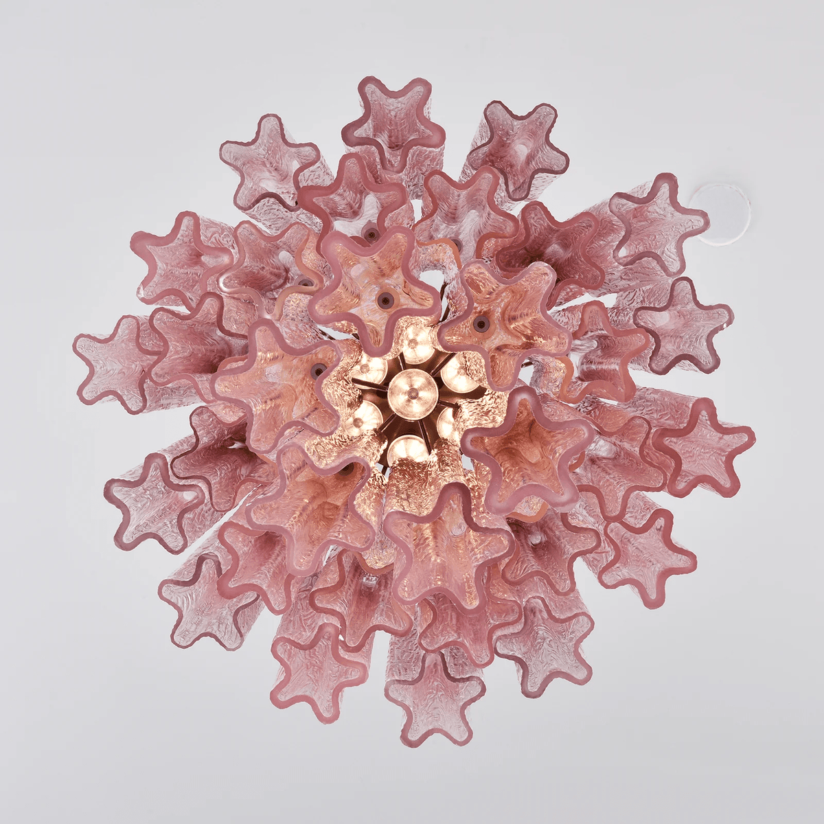Aurora Lustre Rose Dégradé Murano Verre Étagé - Neutralighting