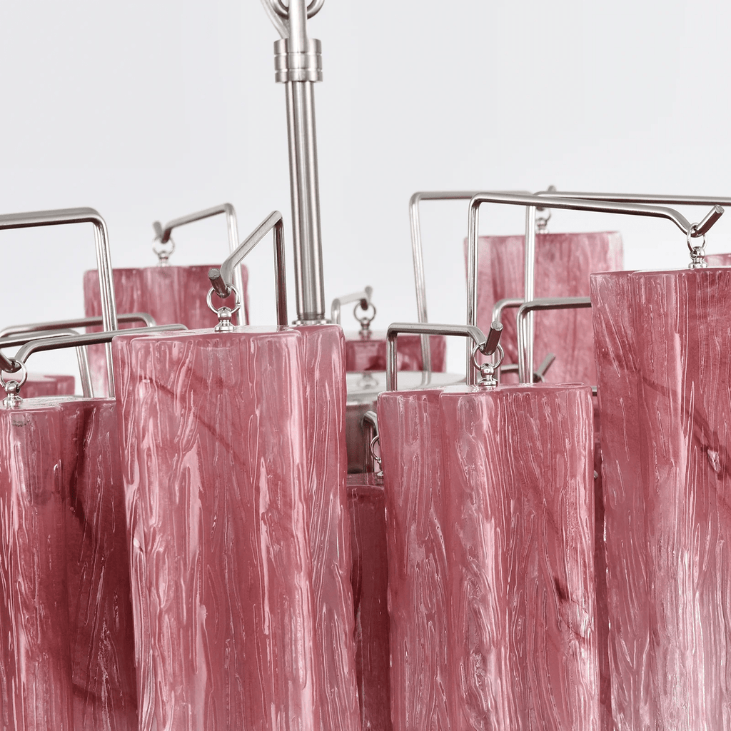 Aurora Lustre Rose Dégradé Murano Verre Étagé - Neutralighting