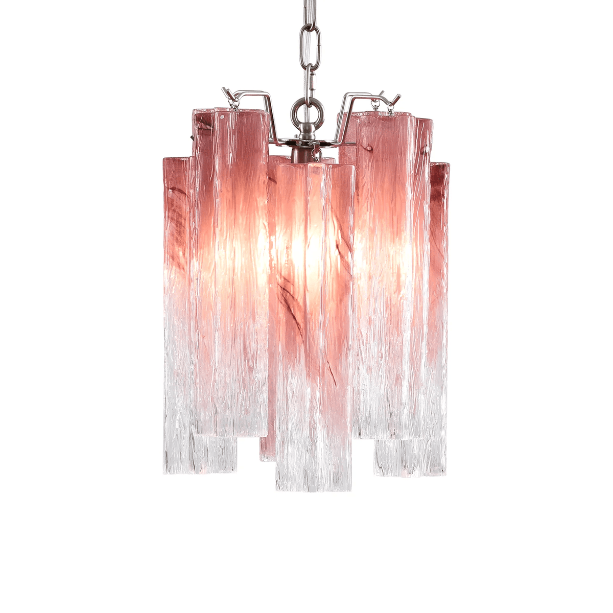 Aurora Lustre Rose Dégradé Murano Verre - Neutralighting
