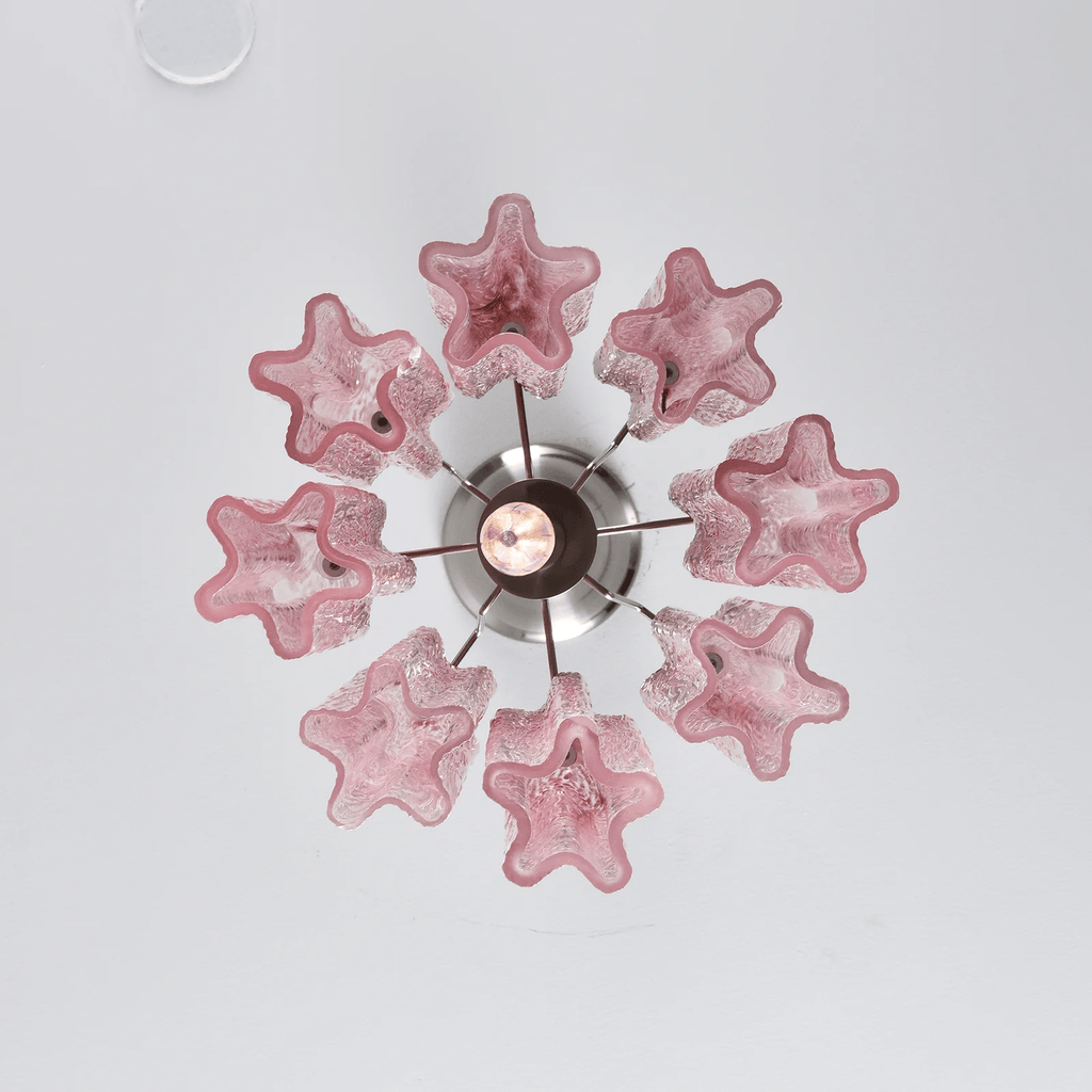 Aurora Lustre Rose Dégradé Murano Verre - Neutralighting