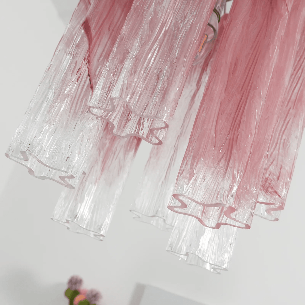 Aurora Lustre Rose Dégradé Murano Verre - Neutralighting