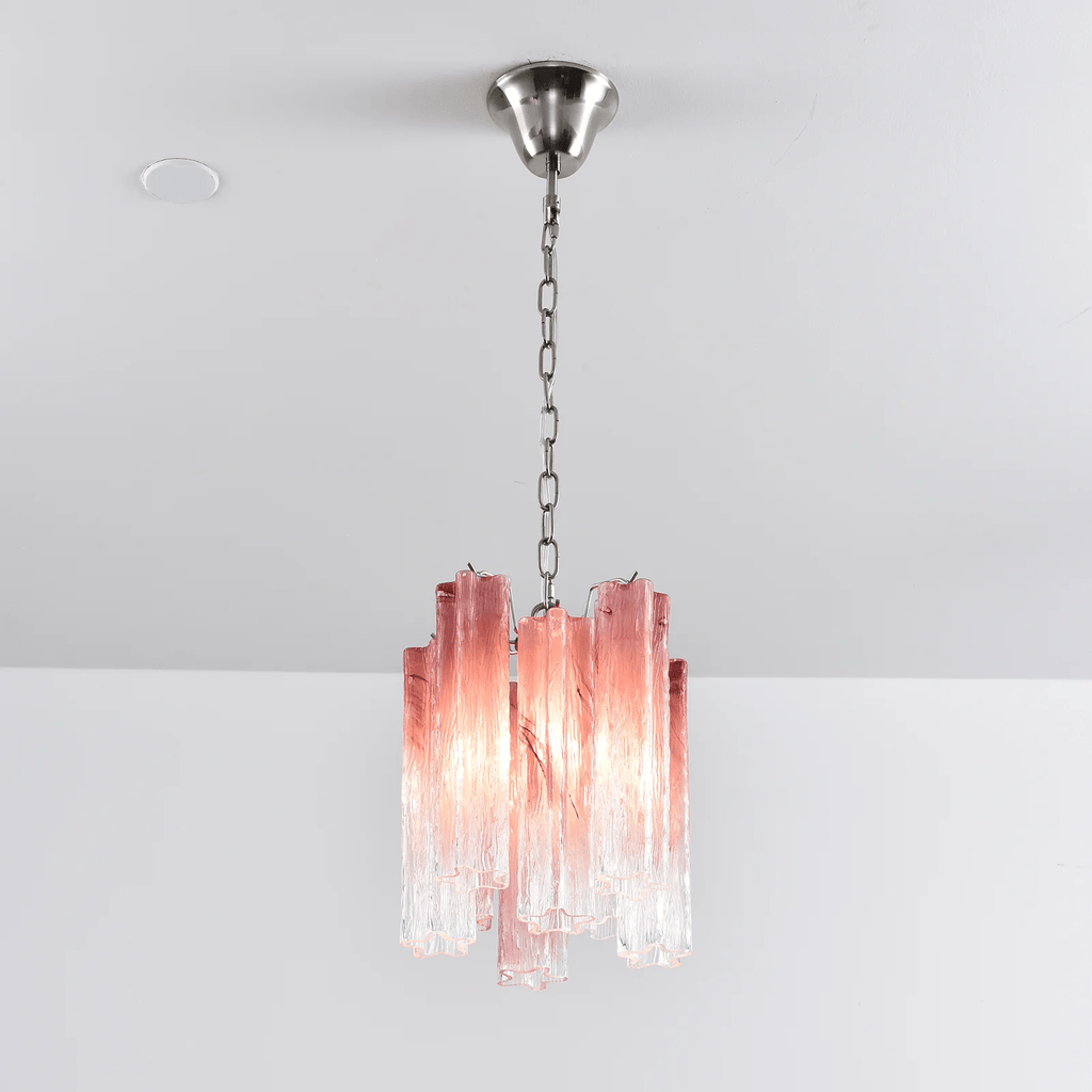 Aurora Lustre Rose Dégradé Murano Verre - Neutralighting