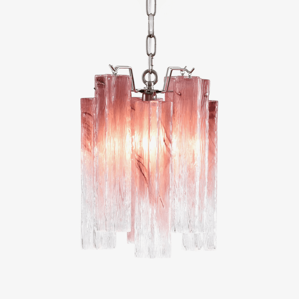 Aurora Lustre Rose Dégradé Murano Verre - Neutralighting