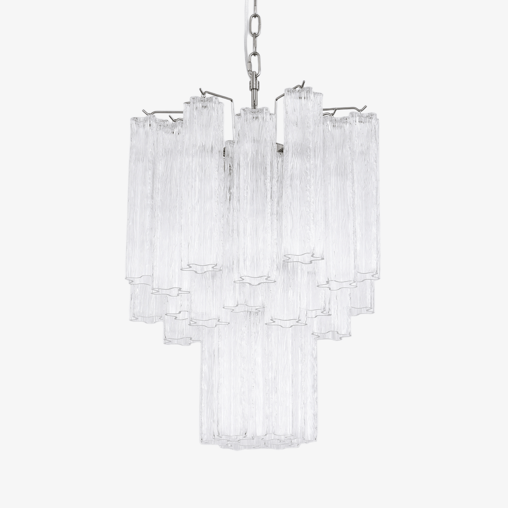 Aurora Chandelier en Verre Clair Moderne - Neutralighting